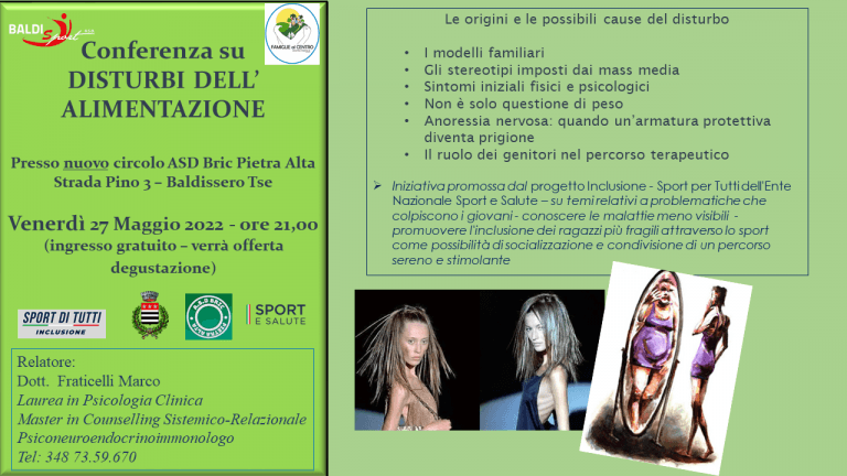 Conferenza sui “disturbi alimentari”