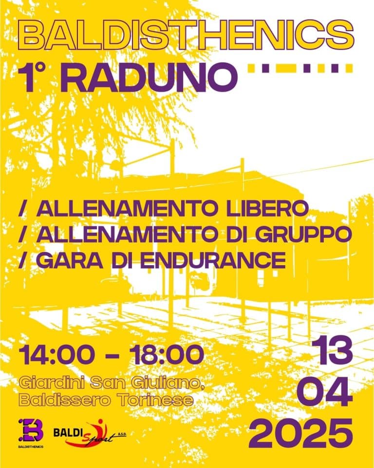 Domenica 13 aprile 1° raduno Baldisthenics
