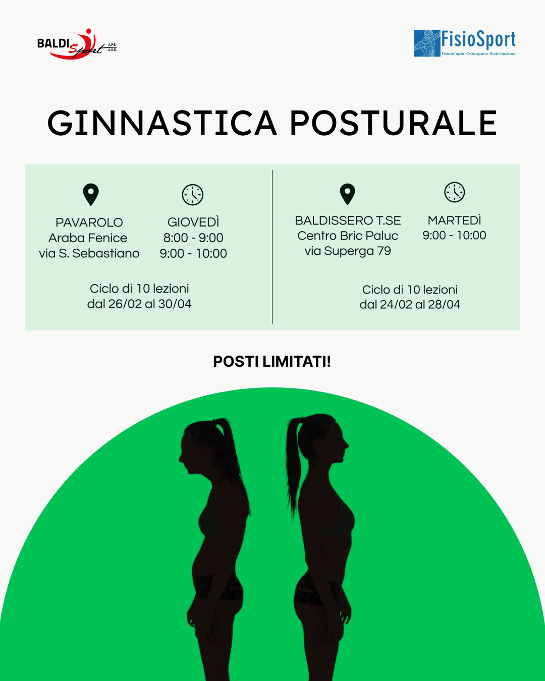 GINNASTICA POSTURALE – inizio corsi