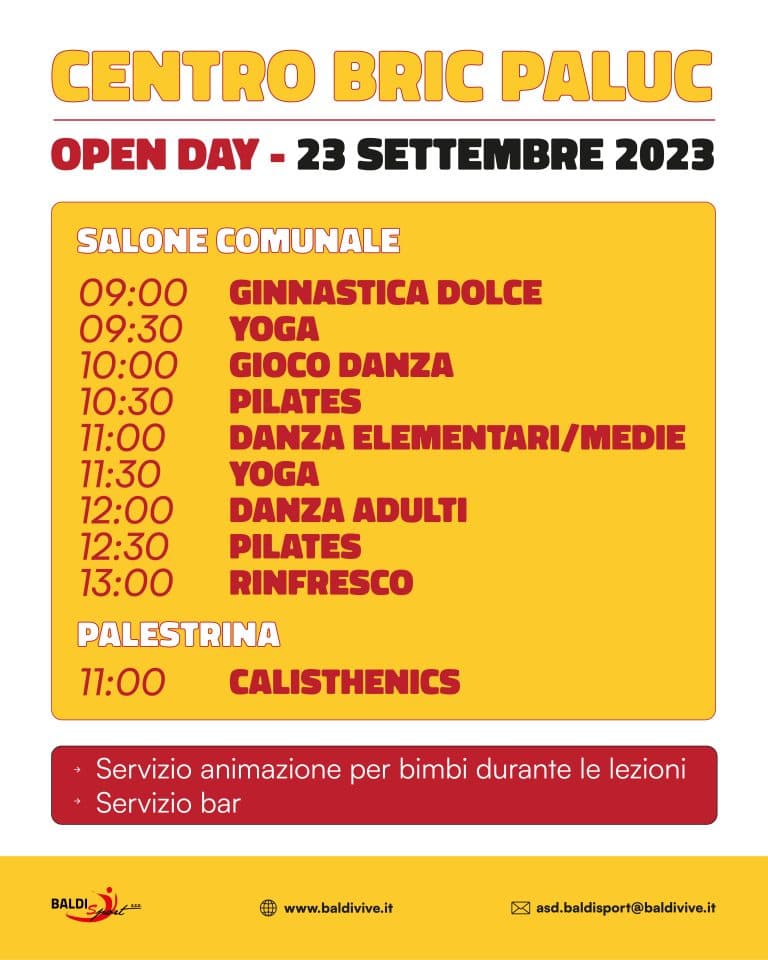 Open Day attività Centro Bric Paluc