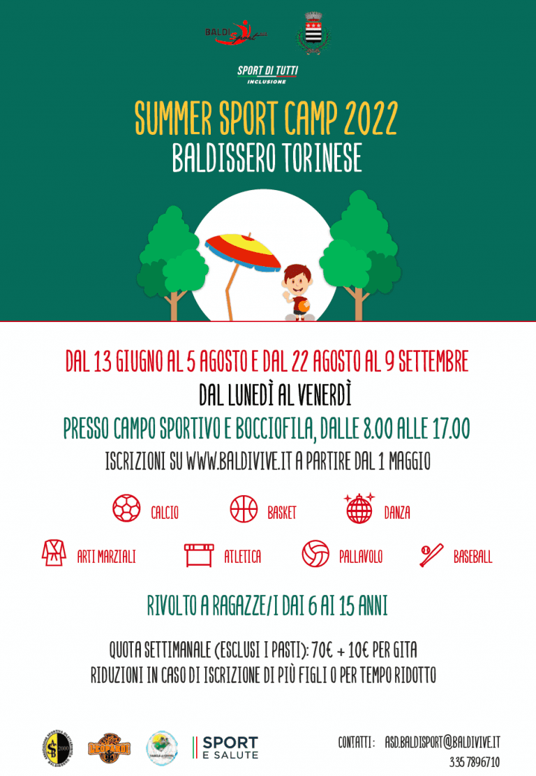 Summer Sport Camp 2022 – SI PARTE !!!