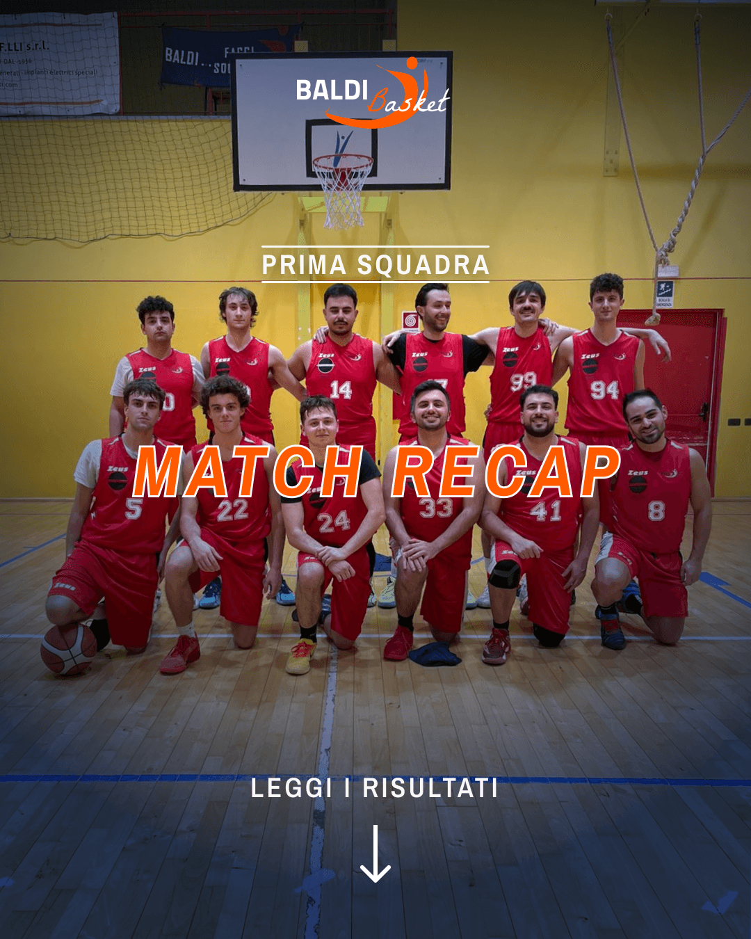 Vittoria prima squadra Baldisport
